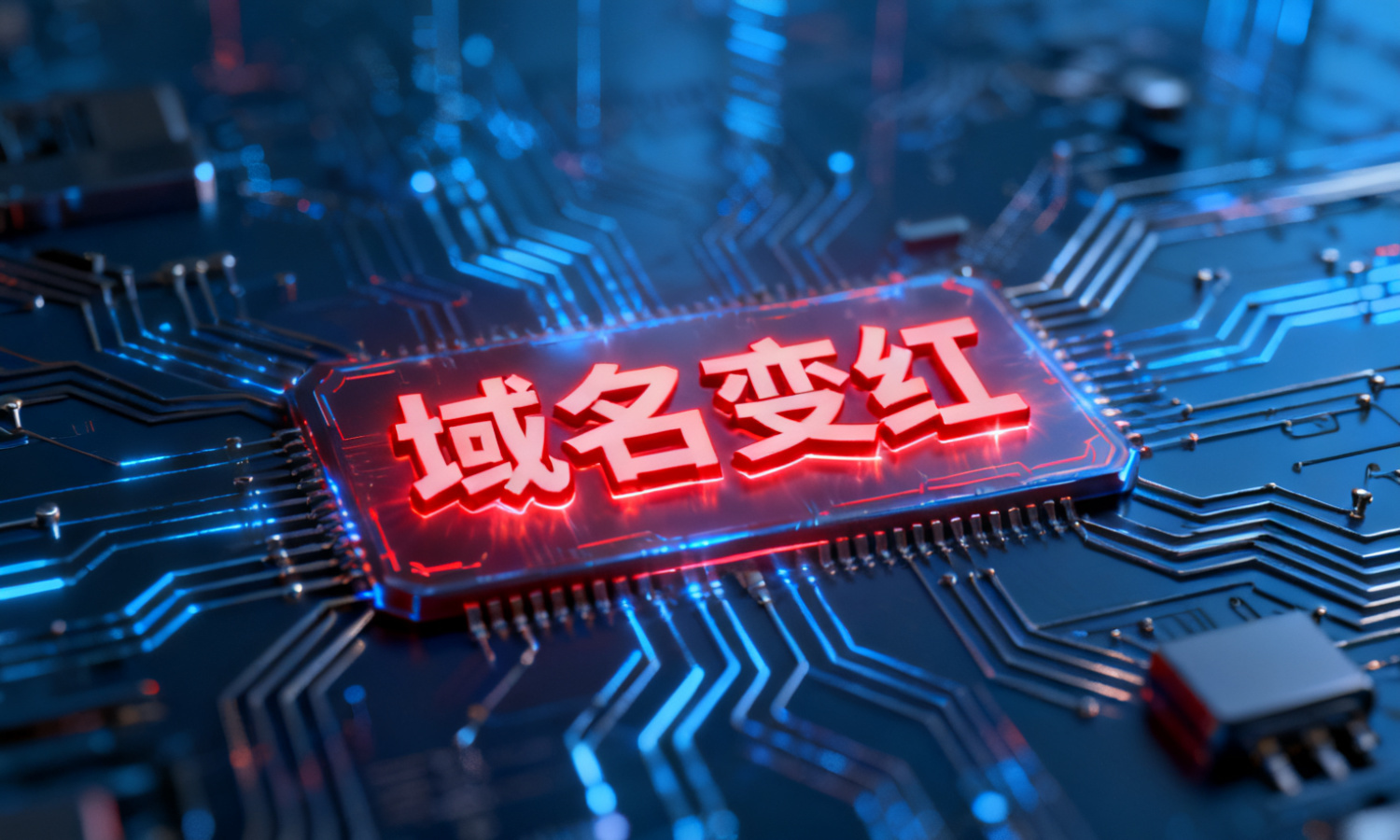 域名变红