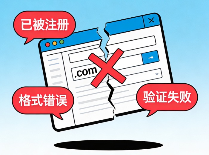域名注册失败