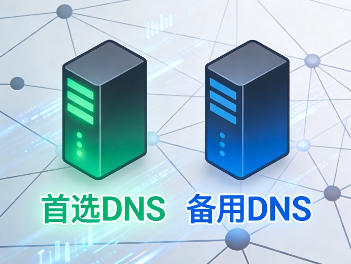 首选DNS,备用DNS