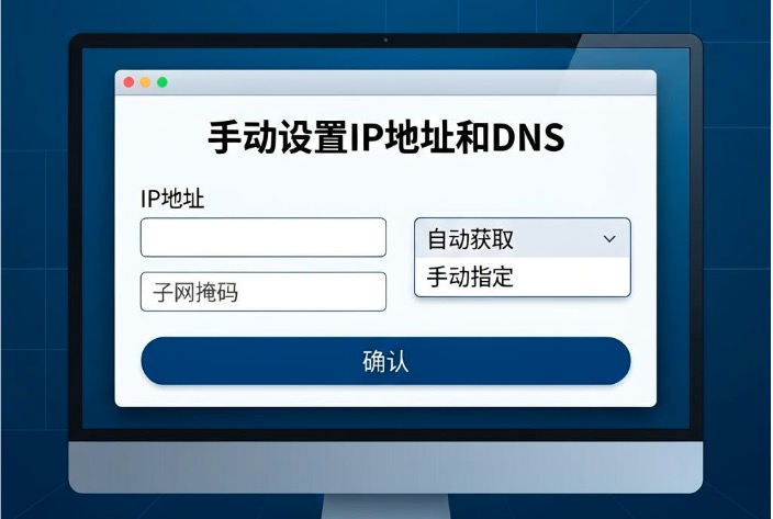 手动设置IP地址,手动设置DNS