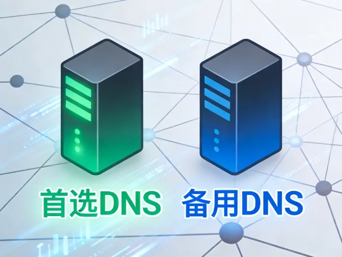 首选DNS,备用DNS