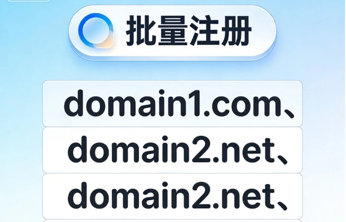 批量注册域名