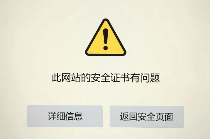 浏览器证书错误