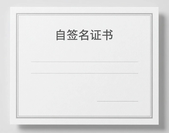 自签名证书
