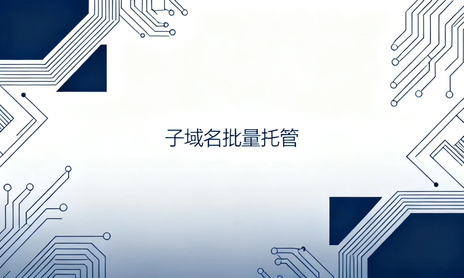 子域名批量托管