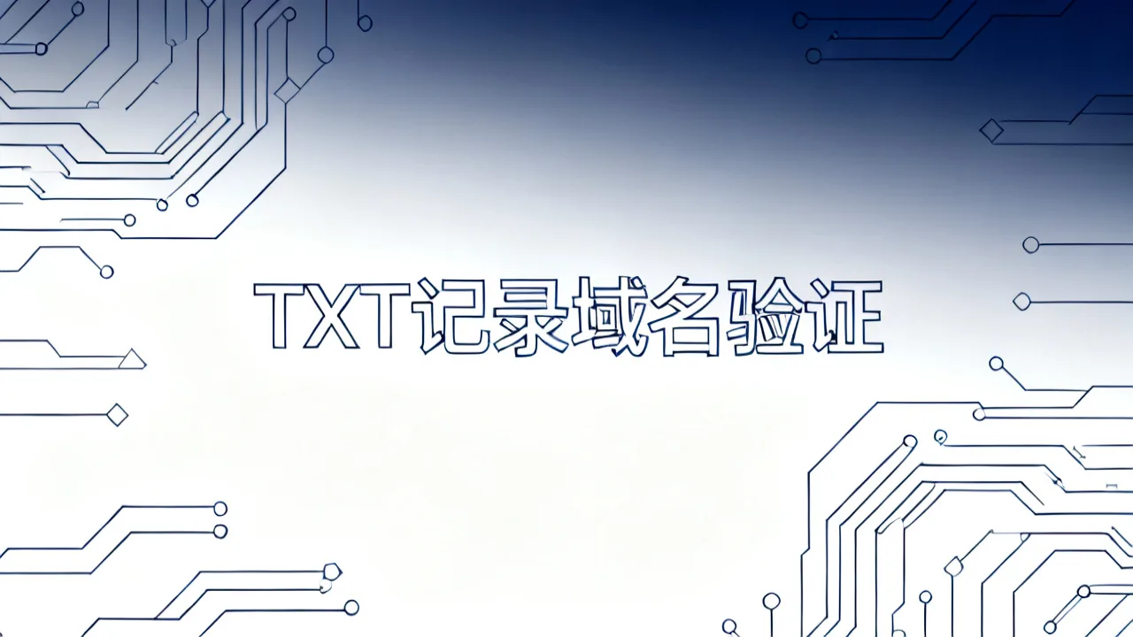 TXT记录域名验证