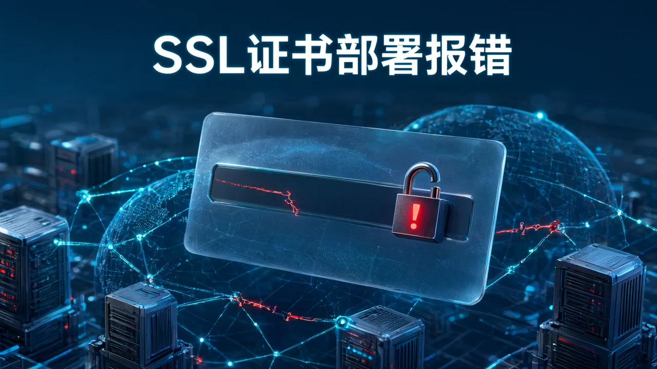 SSL证书部署报错