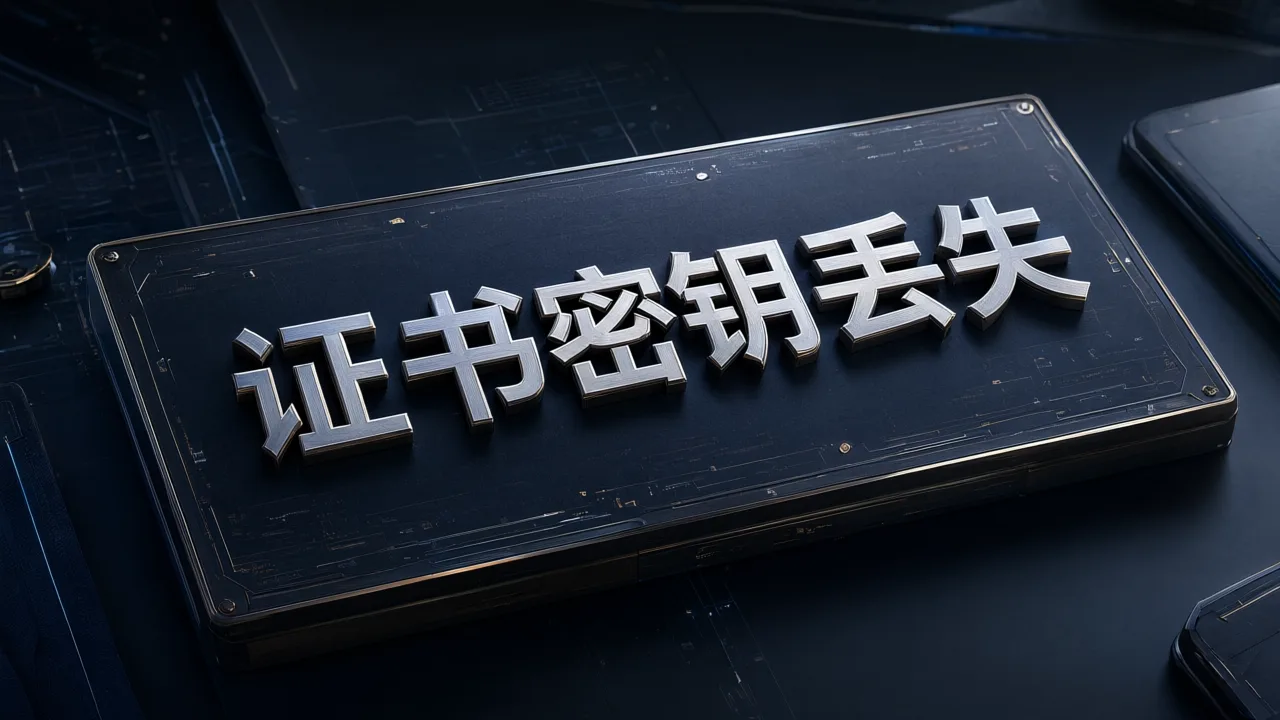 证书密钥丢失