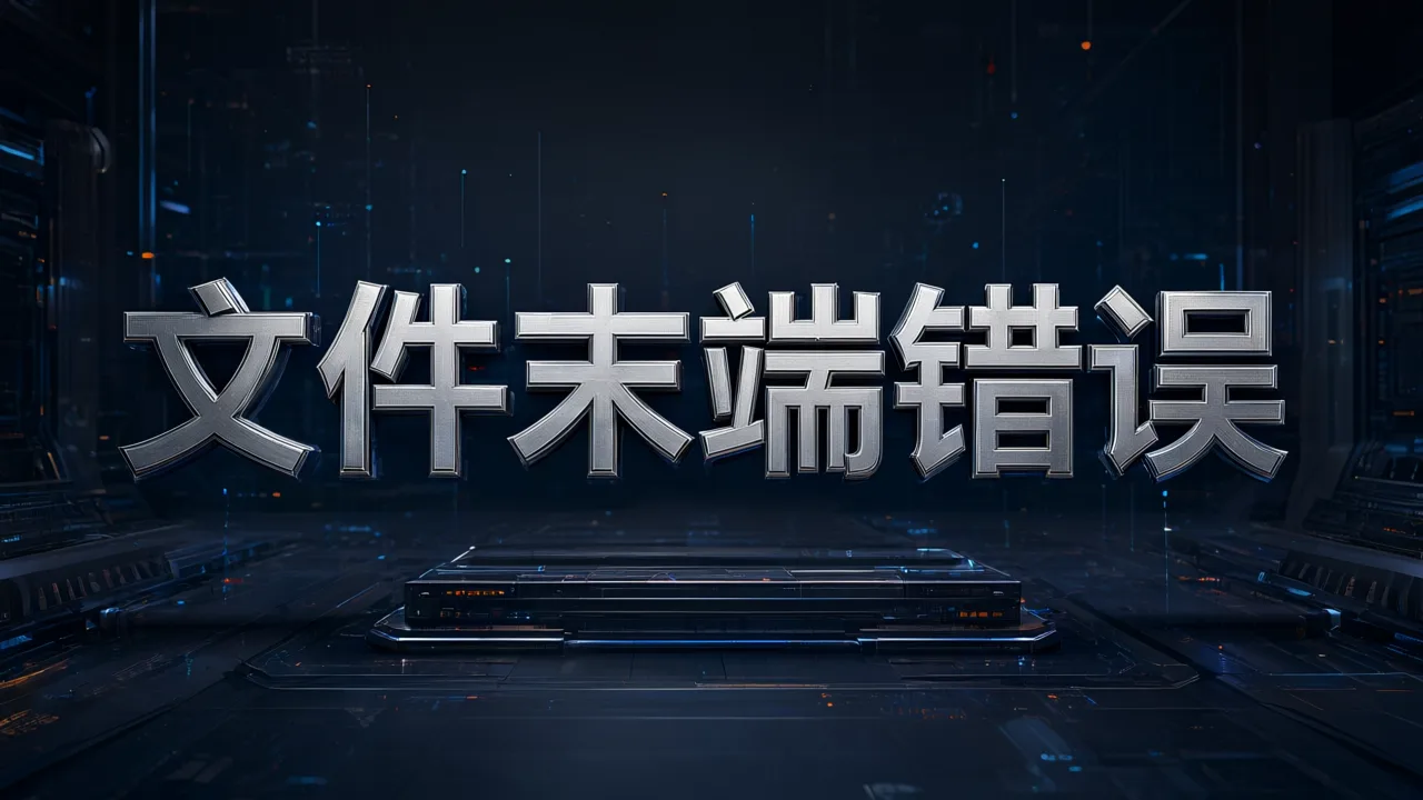 文件末端错误