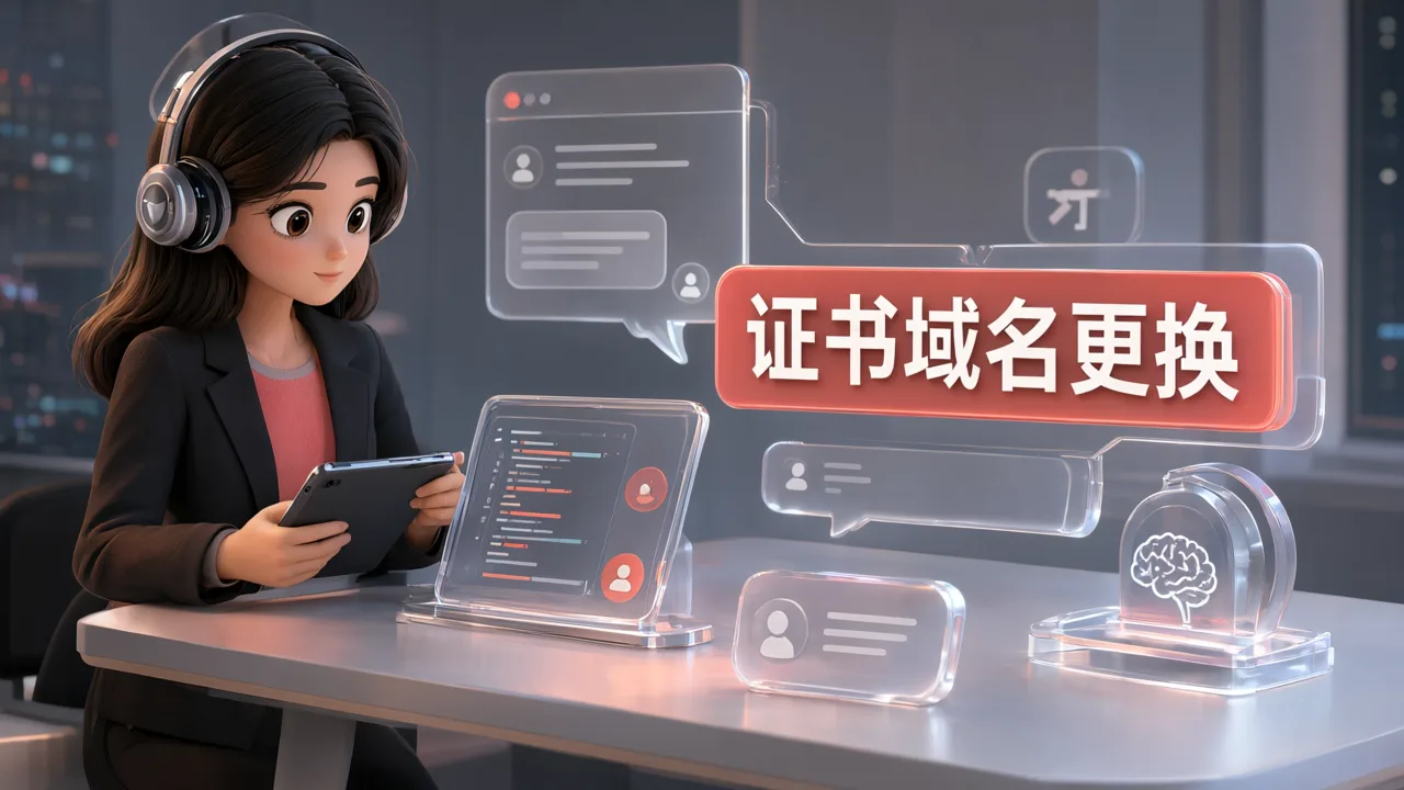 证书域名更换