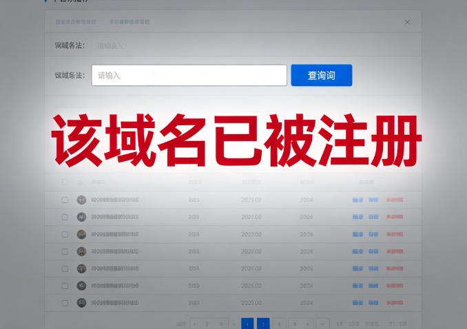 域名被抢注